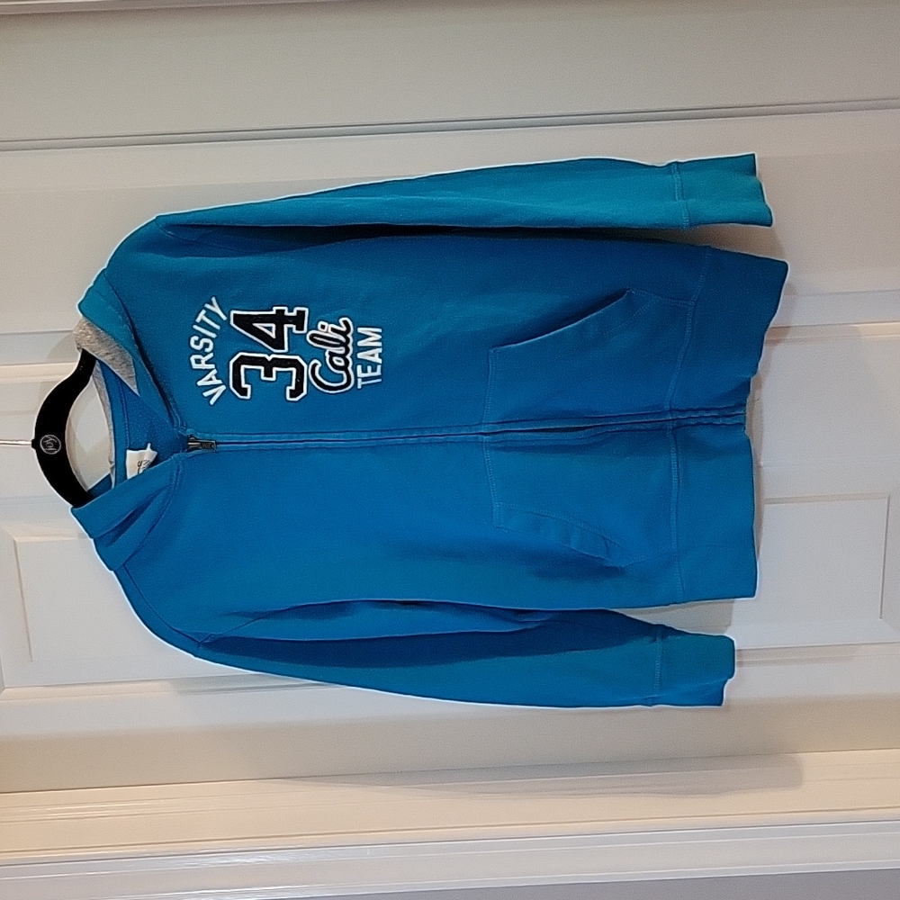 Aeropostale aqua hooded zipper sweatshirt 10